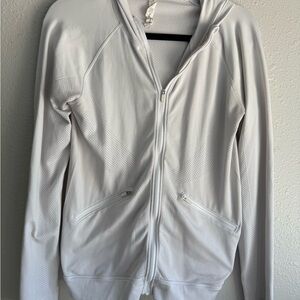 lululemon athletica Light Gray Hooded Jacket